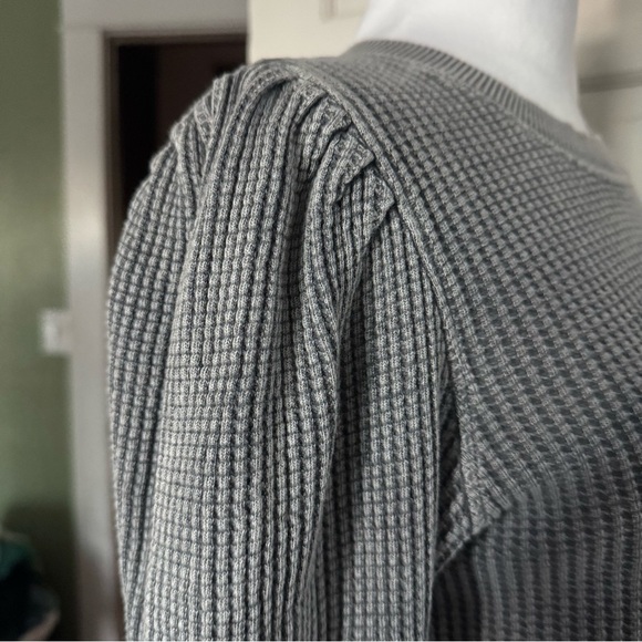 Free People FP One Tasha Thermal Lace-Up Sleeve Top – M - Picture 7 of 14